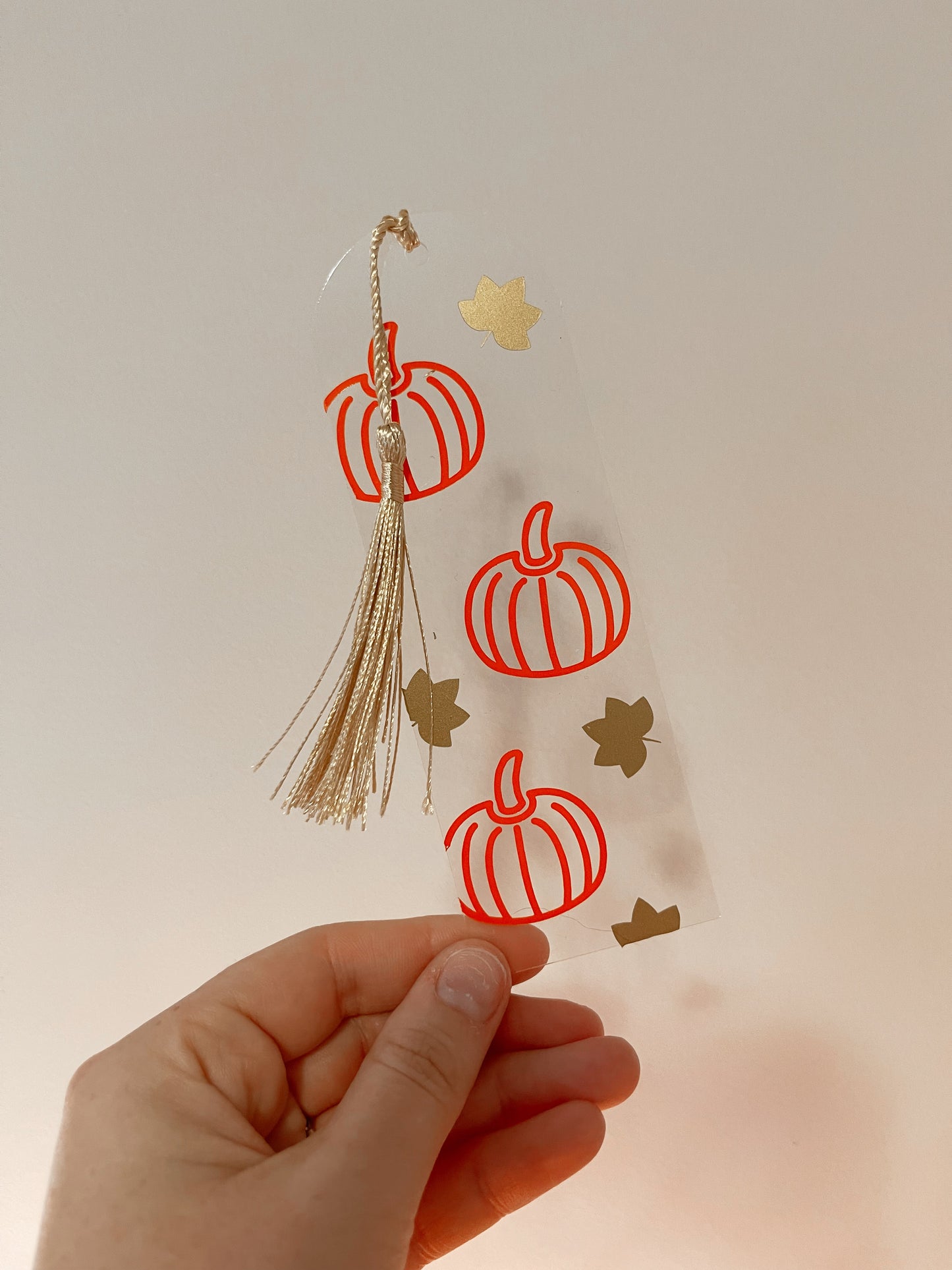 Pumpkin Acrylic Bookmark